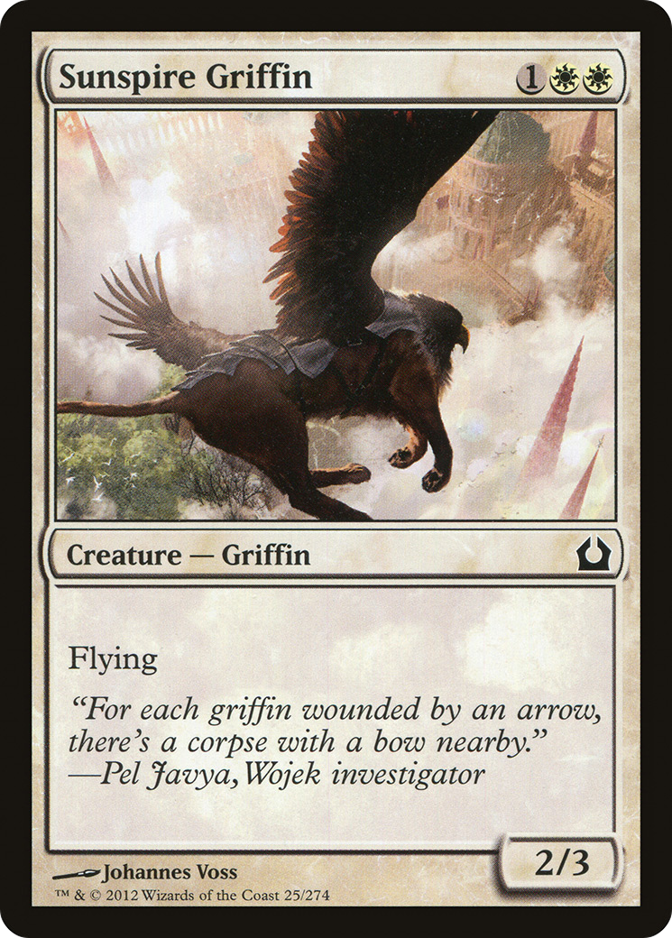 Return to Ravnica - (RTR-025) - Sunspire Griffin