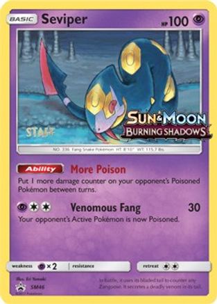 SM Promos  SM46 Seviper  - Holofoil - Uncommon