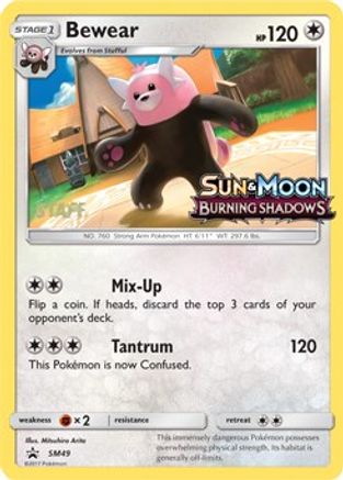 SM Promos  Bewear - SM49 (Prerelease) [Staff]  - Holofoil - Promo