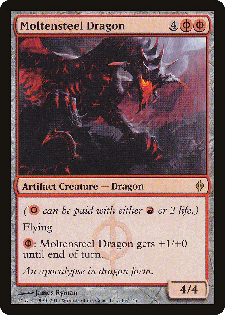 New Phyrexia - (NPH-088) - Moltensteel Dragon