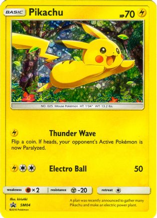 Miscellaneous Cards & Products  SM04 Pikachu  - Holofoil - Promo