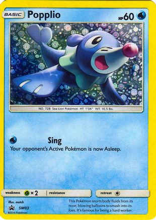 Miscellaneous Cards & Products  SM03 Popplio  - Holofoil - Promo