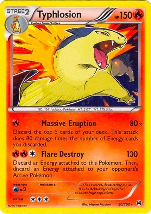 Blister Exclusives /162 Typhlosion - 20/162 (Cosmos Holo)  - Holofoil - Promo