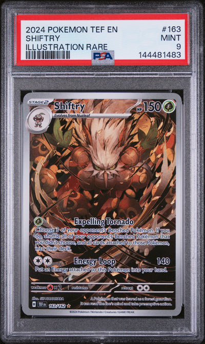 SV05 Temporal Forces  163/162 PSA9 #144481483 Shiftry  - Holofoil - Illustration Rare