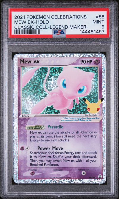 Celebrations Classic Collection  088/92 PSA9 #144481497 Mew ex  - Holofoil - Classic Collection