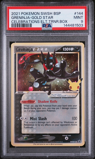 SWSH Sword & Shield Promo Cards  SWSH144 PSA9 #144481503 Greninja Star  - Holofoil - Promo