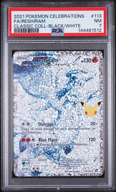 Celebrations Classic Collection  113/114 PSA7 #144481512 Reshiram  - Holofoil - Classic Collection