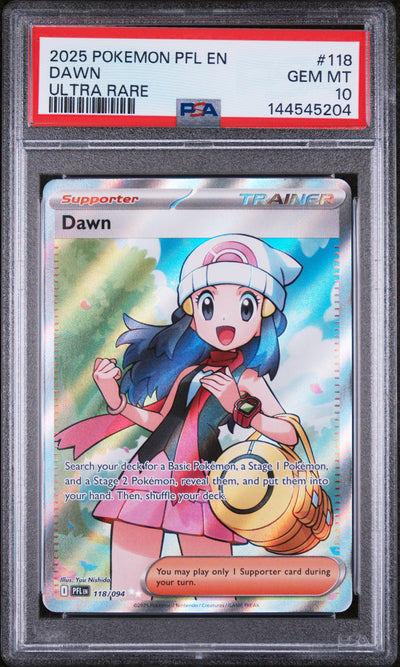 ME02 Phantasmal Flames  118/094 PSA10 #144545204 Dawn  - Holofoil - Ultra Rare