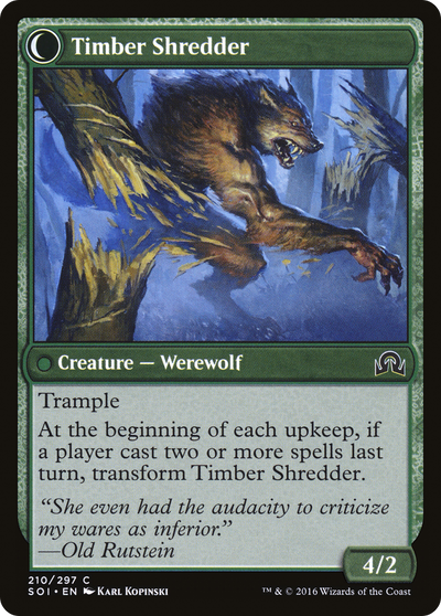 Shadows over Innistrad - (SOI-210) - Hinterland Logger: (Double Faced Transform)