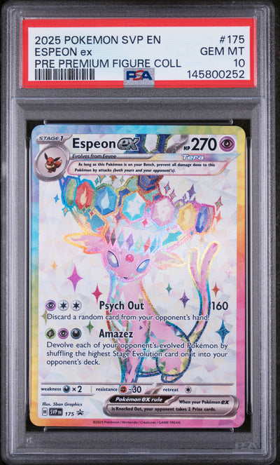 SV Scarlet & Violet Promo Cards  SVP 175 PSA10 #145800252 Espeon ex - 175  - Holofoil - Promo