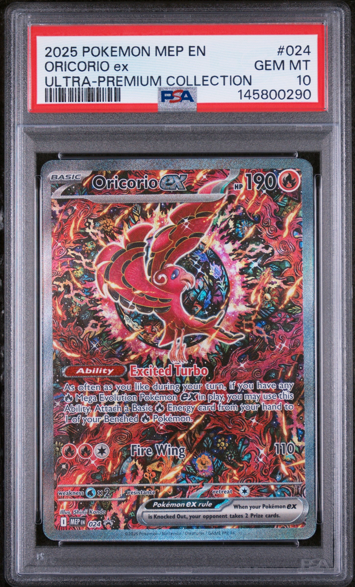 ME Mega Evolution Promo  024 PSA10 #145800290 Oricorio ex  - Holofoil - Promo