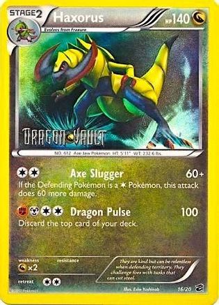 Blister Exclusives /20 Haxorus - 16/20 (Dragon Vault)  - Holofoil - Promo