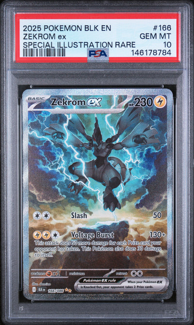 SV Black Bolt  166/086 PSA10 #146178784 Zekrom ex  - Holofoil - Special Illustration Rare