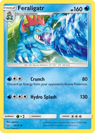 Shining Legends  020/73 Feraligatr  - Uncommon