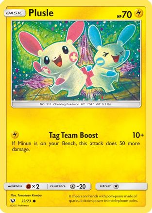 Shining Legends  033/73 Plusle  - Common