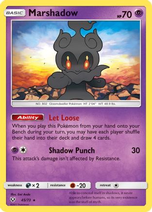 Shining Legends  045/73 Marshadow  - Holofoil - Holo Rare