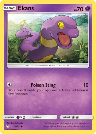 Shining Legends  036/73 Ekans  - Common