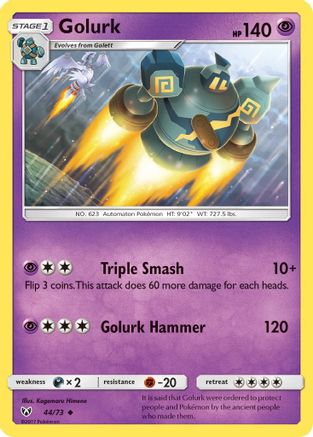 Shining Legends  044/73 Golurk  - Uncommon