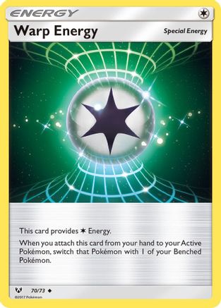 Shining Legends  070/73 Warp Energy  - Reverse Holofoil - Uncommon