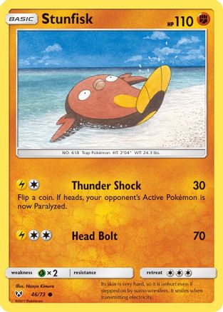 Shining Legends  046 Stunfisk  - Common