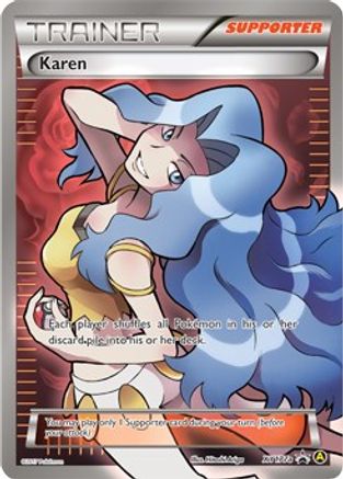 Alternate Art Promos  XY177a Karen  - Holofoil - Promo