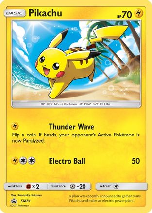SM Promos  SM81 Pikachu  - Holofoil - Promo