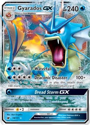 SM  Crimson Invasion  018 Gyarados GX  - Holofoil - Ultra Rare