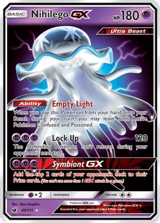 SM  Crimson Invasion  049 Nihilego GX  - Holofoil - Ultra Rare
