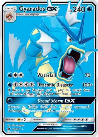 SM  Crimson Invasion  Gyarados GX (Full Art)  - Holofoil - Ultra Rare