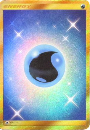 SM  Crimson Invasion  124 Water Energy (Secret)  - Holofoil - Secret Rare
