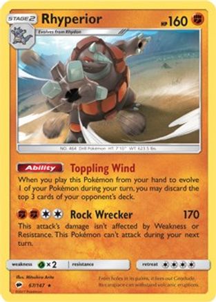 Deck Exclusives  067/147 Rhyperior  - Rare