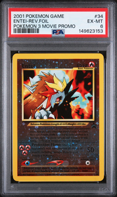 WoTC Promo  034/53 PSA6 #149623153 Entei  - Reverse Holofoil - Promo