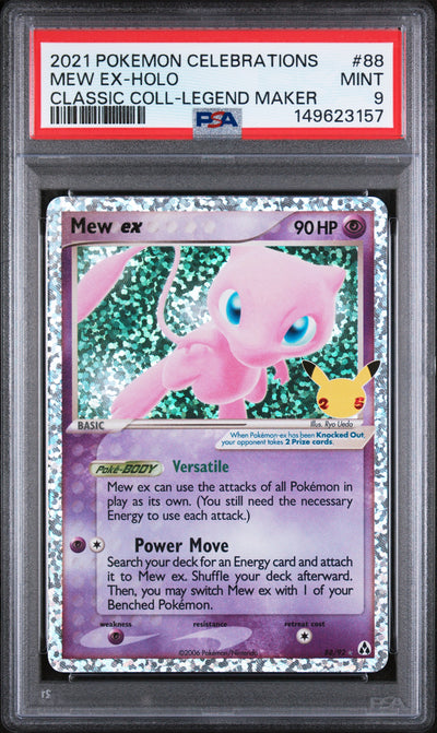 Celebrations Classic Collection  088/92 PSA9 #149623157 Mew ex  - Holofoil - Classic Collection