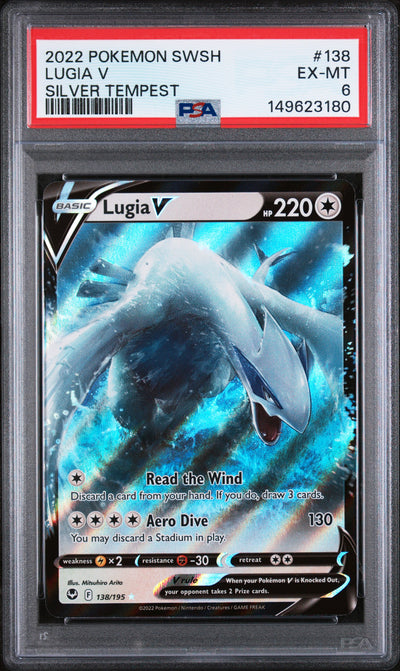 SWSH12 Silver Tempest  138/195 PSA6 #149623180 Lugia V  - Holofoil - Ultra Rare