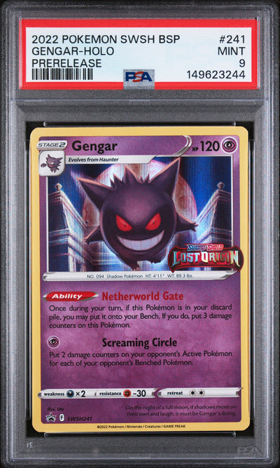 SWSH Sword & Shield Promo Cards  SWSH241 PSA9 #149623244 Gengar  - Holofoil - Promo