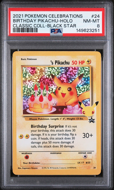 Celebrations Classic Collection  024/53 PSA8 #149623251 ______'s Pikachu  - Holofoil - Classic Collection