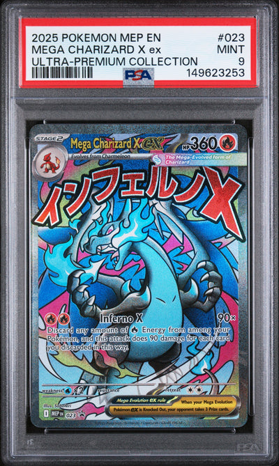 ME Mega Evolution Promo  023 PSA9 #149623253 Mega Charizard X ex  - Holofoil - Promo