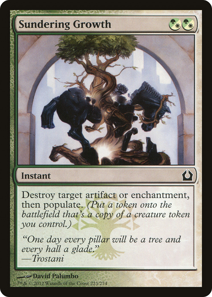 Return to Ravnica - (RTR-223) - Sundering Growth Foil