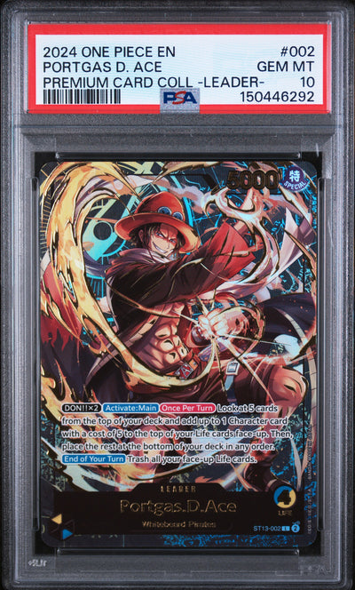 One Piece Promotion Cards  ST13-002 PSA10 #150446292 Portgas.D.Ace (Premium Card Collection -Leader Collection-) (ST13-002)  - Foil - Leader