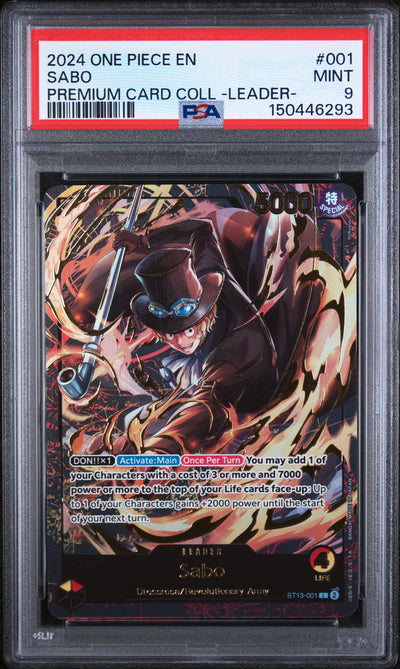 One Piece Promotion Cards  ST13-001 PSA9 #150446293 Sabo (Premium Card Collection -Leader Collection-) (ST13-001)  - Foil - Leader