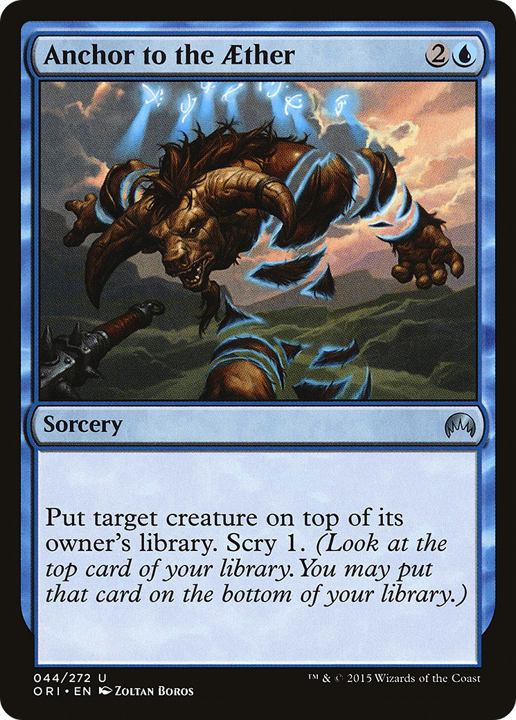 Magic Origins - (ORI-044) - Anchor to the Aether Foil