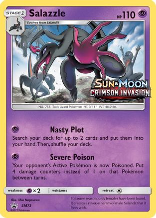SM Promos  SM73 Salazzle  - Holofoil - Promo
