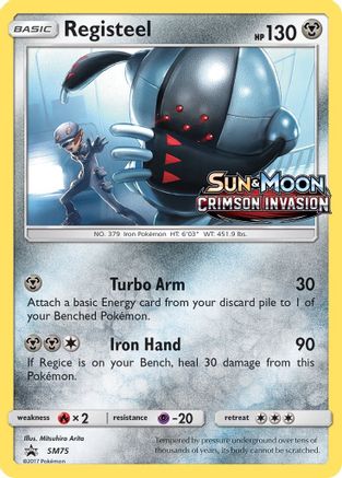 SM Promos  SM75 Registeel  - Holofoil - Promo
