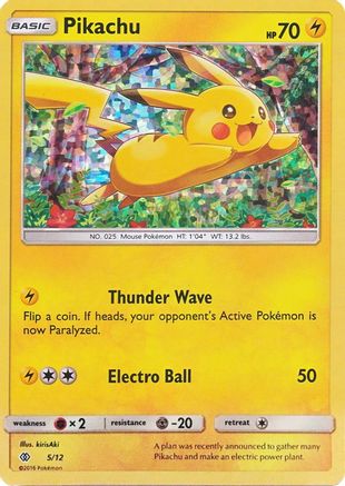 McDonalds Promos 2017 /12 Pikachu - 5/12  - Holofoil - Promo
