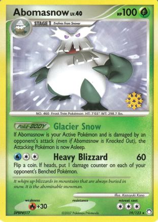 Countdown Calendar Promos /123 Abomasnow - 19/123  - Promo