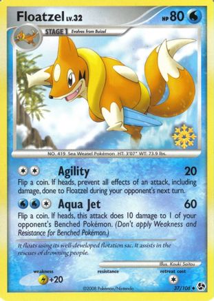 Countdown Calendar Promos /106 Floatzel - 37/106  - Promo
