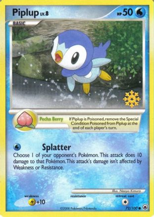 Countdown Calendar Promos /100 Piplup - 72/100  - Promo