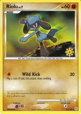 Countdown Calendar Promos /130 Riolu - 61/130  - Promo