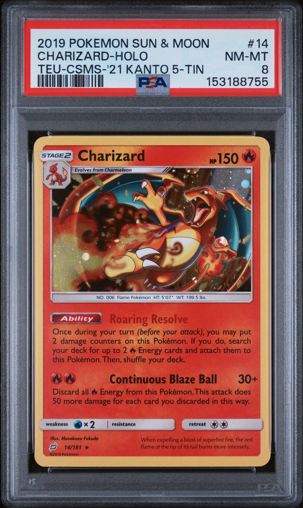 Miscellaneous Cards & Products  014/181 PSA8 #153188755 Charizard  - Holofoil - Promo (Cosmic Foil)