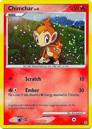 Miscellaneous Cards & Products  076/130 Chimchar  - Holofoil - Promo